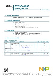 BYC30X-600P datasheet pdf NXP Semiconductors
