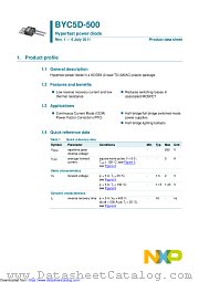 BYC5D-500 datasheet pdf NXP Semiconductors