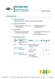 BYC8D-600 datasheet pdf NXP Semiconductors