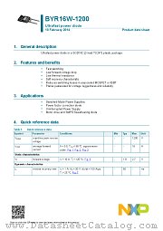 BYR16W-1200 datasheet pdf NXP Semiconductors