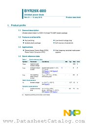BYR29X-800 datasheet pdf NXP Semiconductors