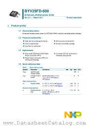 BYV29FD-600 datasheet pdf NXP Semiconductors