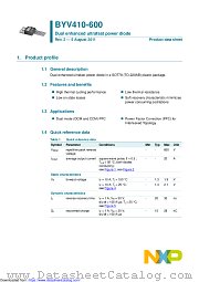 BYV410-600 datasheet pdf NXP Semiconductors