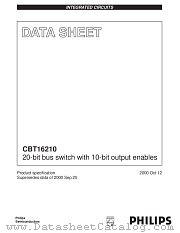 CBT16210DL datasheet pdf NXP Semiconductors