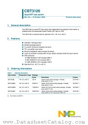 CBT3126D datasheet pdf NXP Semiconductors