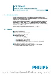 CBT3244AD datasheet pdf NXP Semiconductors