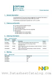 CBT3306D datasheet pdf NXP Semiconductors