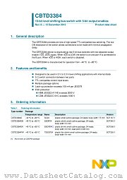 CBTD3384DB datasheet pdf NXP Semiconductors