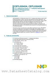 CBTL02042ABQ datasheet pdf NXP Semiconductors