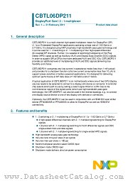 CBTL06DP211EE datasheet pdf NXP Semiconductors
