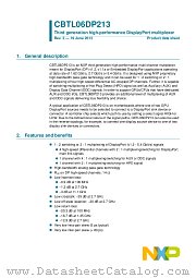 CBTL06DP213EE datasheet pdf NXP Semiconductors