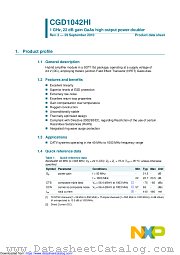 CGD1042HI datasheet pdf NXP Semiconductors