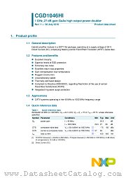 CGD1046HI datasheet pdf NXP Semiconductors
