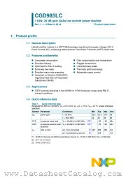 CGD985LC datasheet pdf NXP Semiconductors
