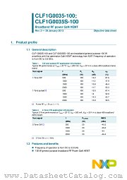 CLF1G0035-100 datasheet pdf NXP Semiconductors