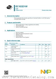 EC103D1W datasheet pdf NXP Semiconductors