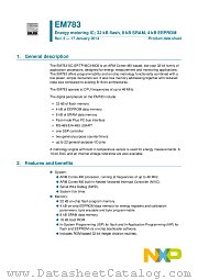 EM783-SC datasheet pdf NXP Semiconductors