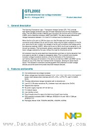 GTL2002DP datasheet pdf NXP Semiconductors