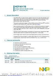 HEF4017BP datasheet pdf NXP Semiconductors