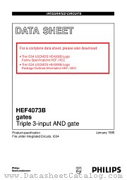 HEF4073BT datasheet pdf NXP Semiconductors