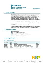 HEF4094BT datasheet pdf NXP Semiconductors