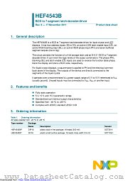 HEF4543BP datasheet pdf NXP Semiconductors