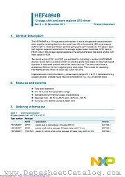 HEF4894BTT datasheet pdf NXP Semiconductors