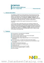 ICM7555ID datasheet pdf NXP Semiconductors