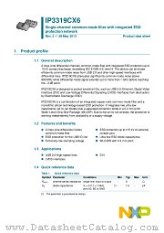IP3319CX6 datasheet pdf NXP Semiconductors