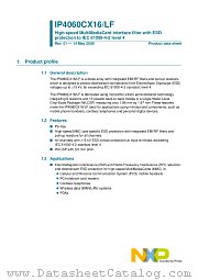 IP4060CX16 datasheet pdf NXP Semiconductors