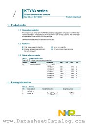 KTY83 datasheet pdf NXP Semiconductors
