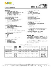 LH7A400N0F076B5 datasheet pdf NXP Semiconductors