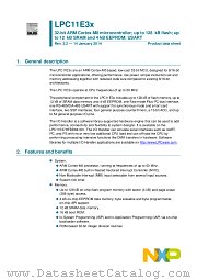 LPC11E36FBD64 datasheet pdf NXP Semiconductors