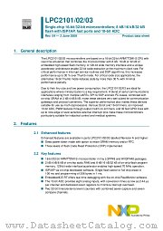 LPC2101FBD48 datasheet pdf NXP Semiconductors