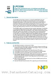 LPC2388FBD144 datasheet pdf NXP Semiconductors