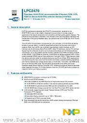 LPC2470FET208 datasheet pdf NXP Semiconductors
