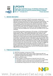 LPC2478FBD208 datasheet pdf NXP Semiconductors
