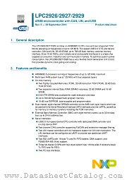 LPC2927FBD144 datasheet pdf NXP Semiconductors