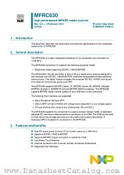 MFRC63002HN datasheet pdf NXP Semiconductors