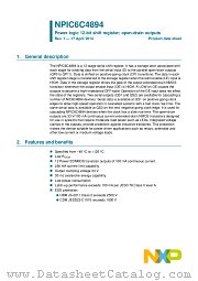 NPIC6C4894PW datasheet pdf NXP Semiconductors