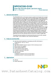 NPIC6C595BQ-Q100 datasheet pdf NXP Semiconductors