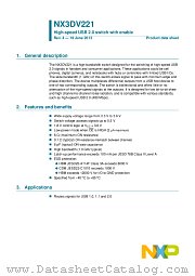 NX3DV221TK datasheet pdf NXP Semiconductors