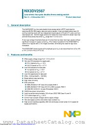 NX3DV2567GU datasheet pdf NXP Semiconductors