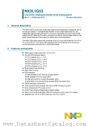 NX3L1G53GT datasheet pdf NXP Semiconductors