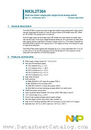 NX3L2T384GM datasheet pdf NXP Semiconductors