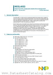 NX3L4053HR datasheet pdf NXP Semiconductors