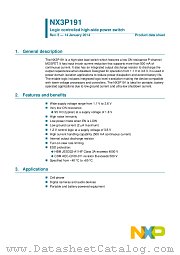 NX3P191UK datasheet pdf NXP Semiconductors
