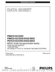P87C52X2FA datasheet pdf NXP Semiconductors
