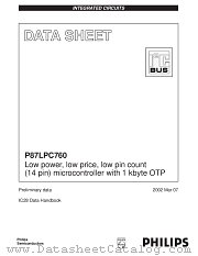 P87LPC760BDH datasheet pdf NXP Semiconductors