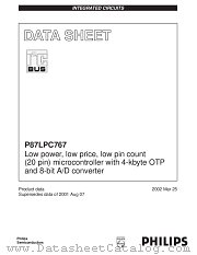 P87LPC767FN datasheet pdf NXP Semiconductors